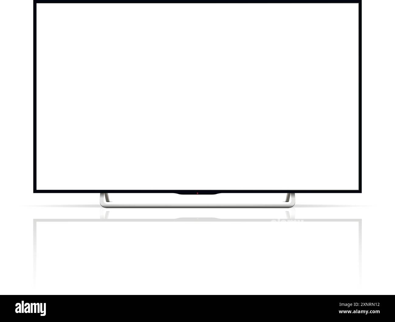 Realistic tv screen. Smart tv mockup. Blank television template. Vector ...