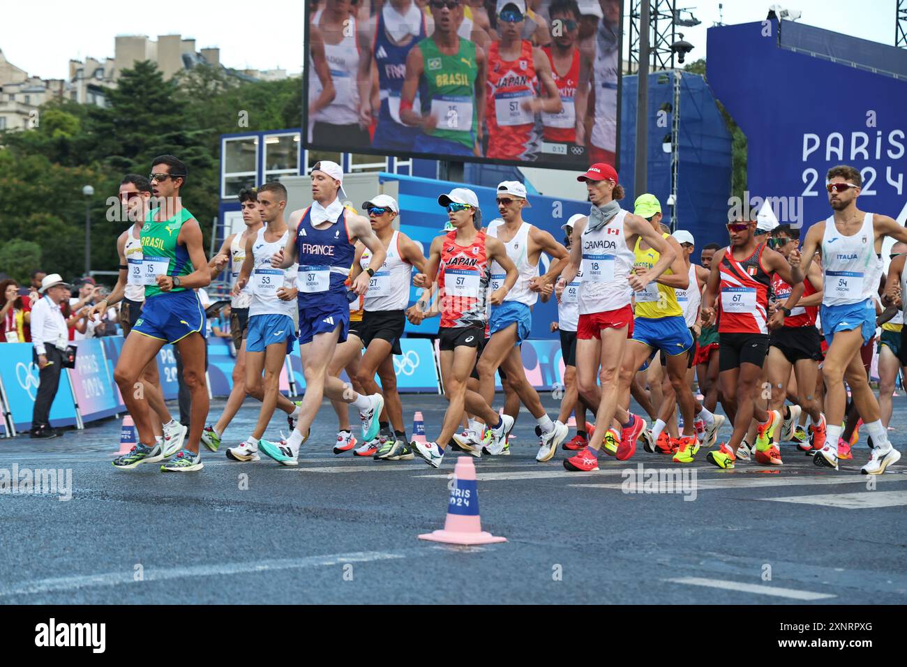 Paris, France. 1st Aug, 2024. Koki Ikeda (JPN) Race Walk : Men's 20km ...