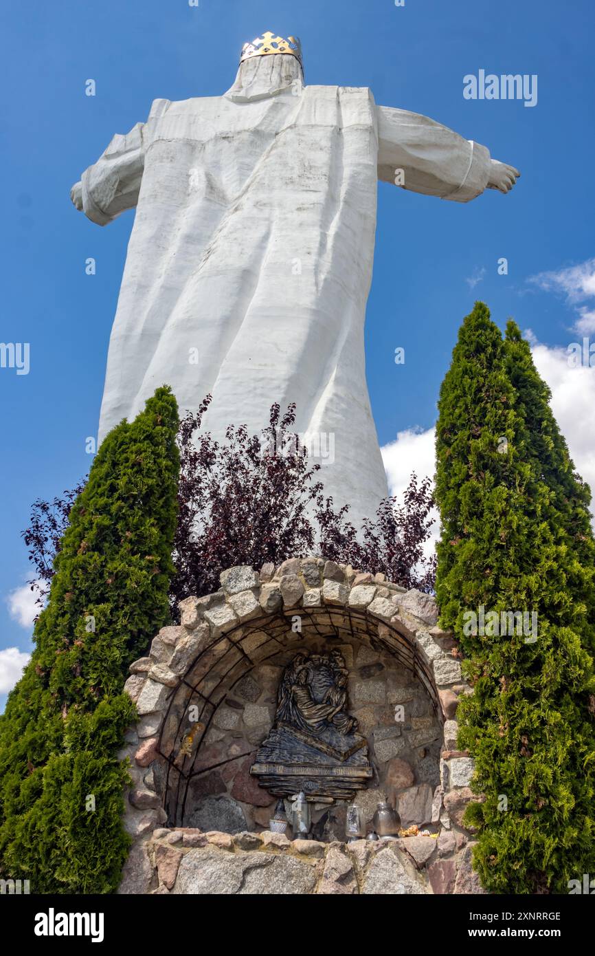 SWIEBODZIN, POLAND, JULY 19 2024, Monument of Christ the King, a statue of Jesus Christ in Świebodzin, the tallest statue of Jesus in the world Stock Photo