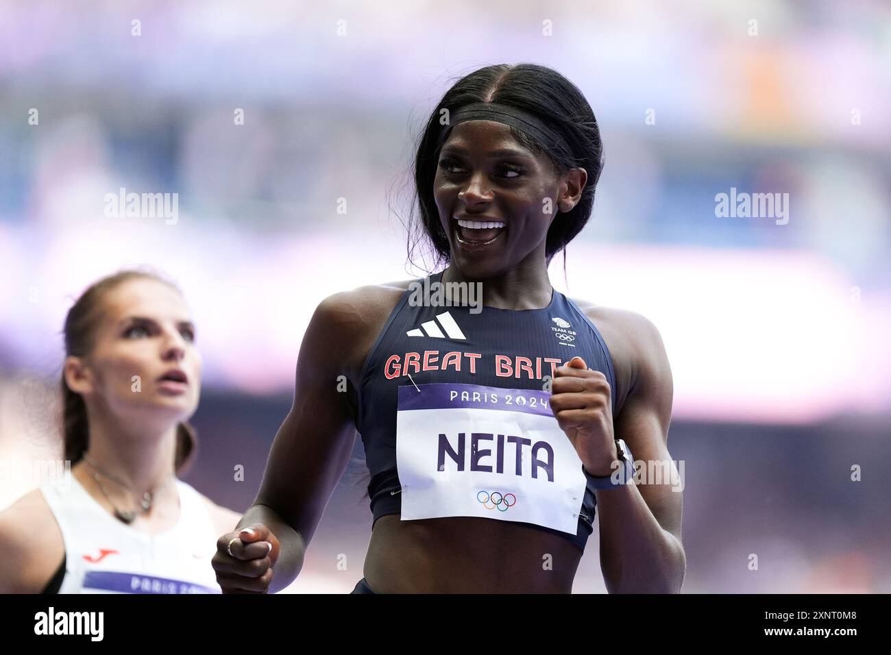 Great Britain's Daryll Neita following the Women's 100m heats at the ...
