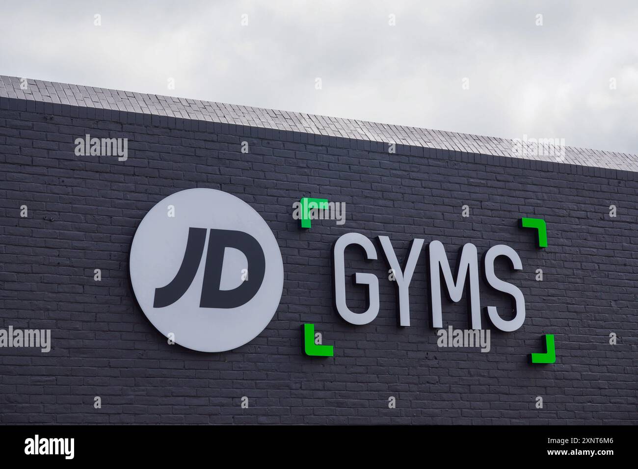 Southampton UK 22 July 2024 - JD GYMS sign and logo for public gym and fitness centre in the UK. health and wellbeing Stock Photo