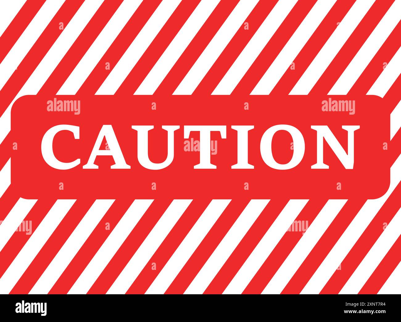 Caution, warning icon in flat style. Stop vector illustration on ...