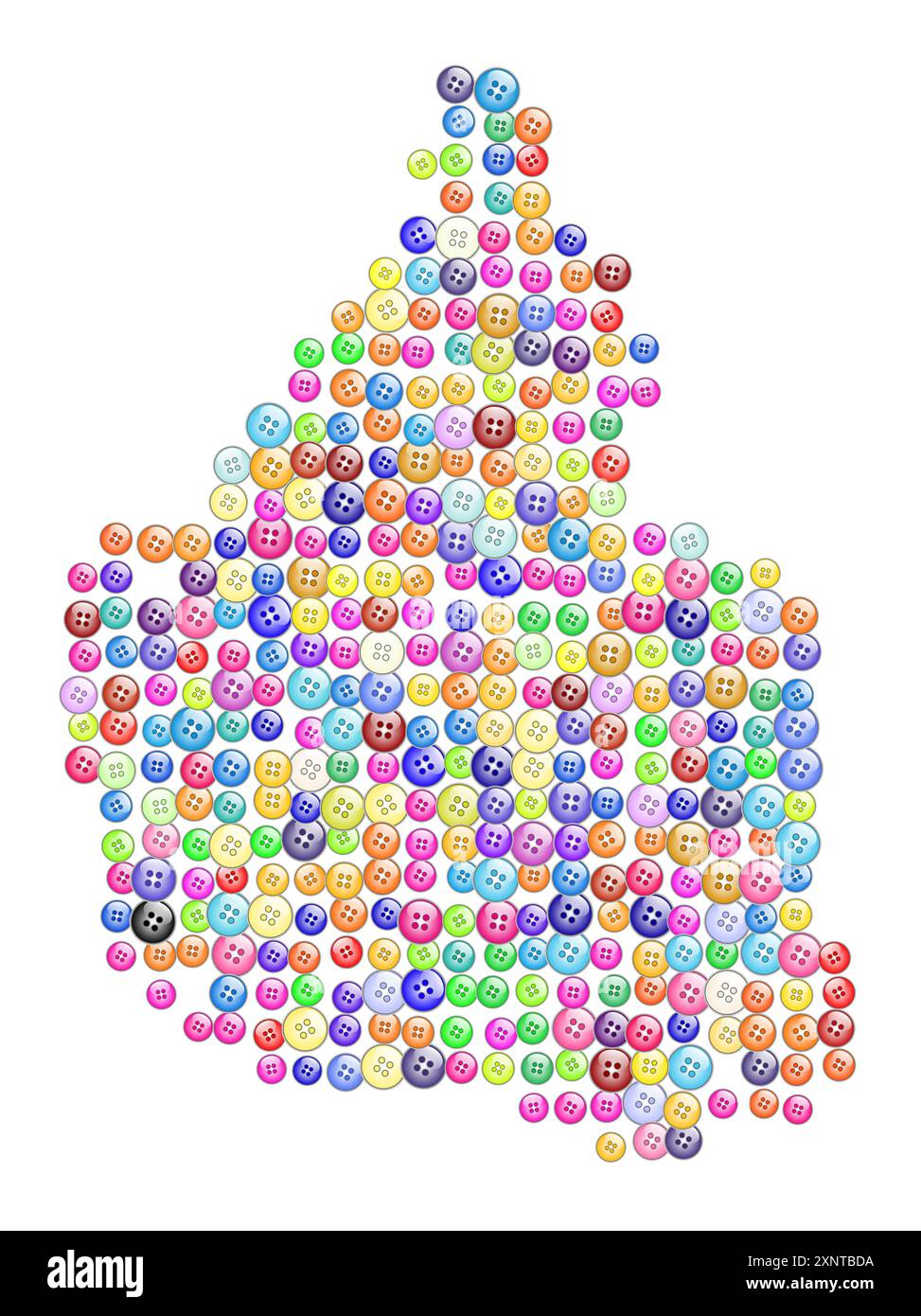 Symbol Map of the Federal District Distrito Federal (Mexico) showing ...