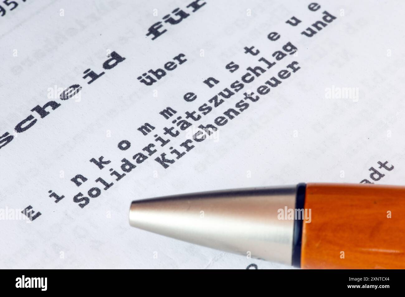 Symbol Image Of Income Tax Germany Close up Of An Income Tax 