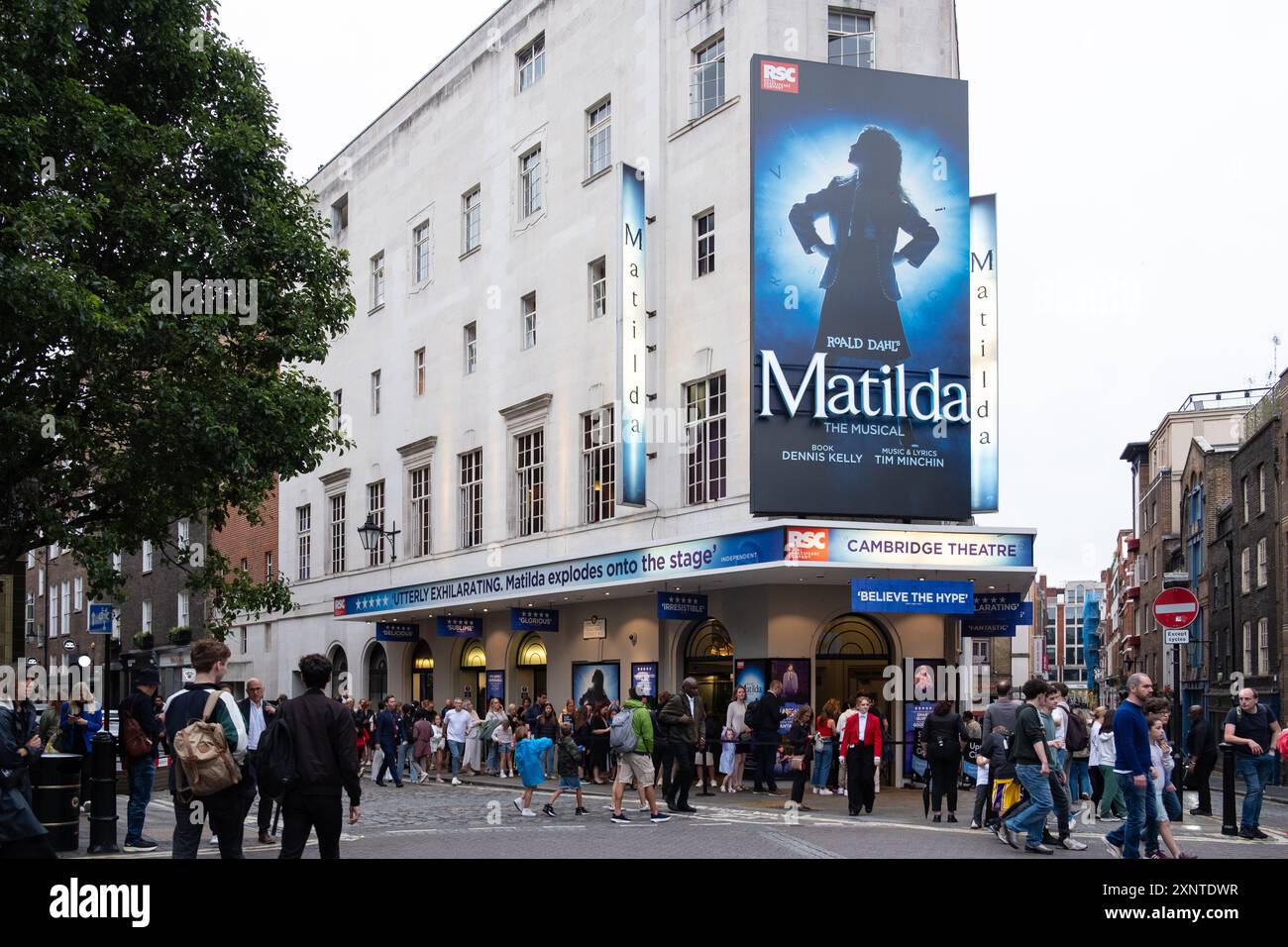 London, UK - July 25, 2024: Matilda Musical in Cambridge theatre. Stock Photo