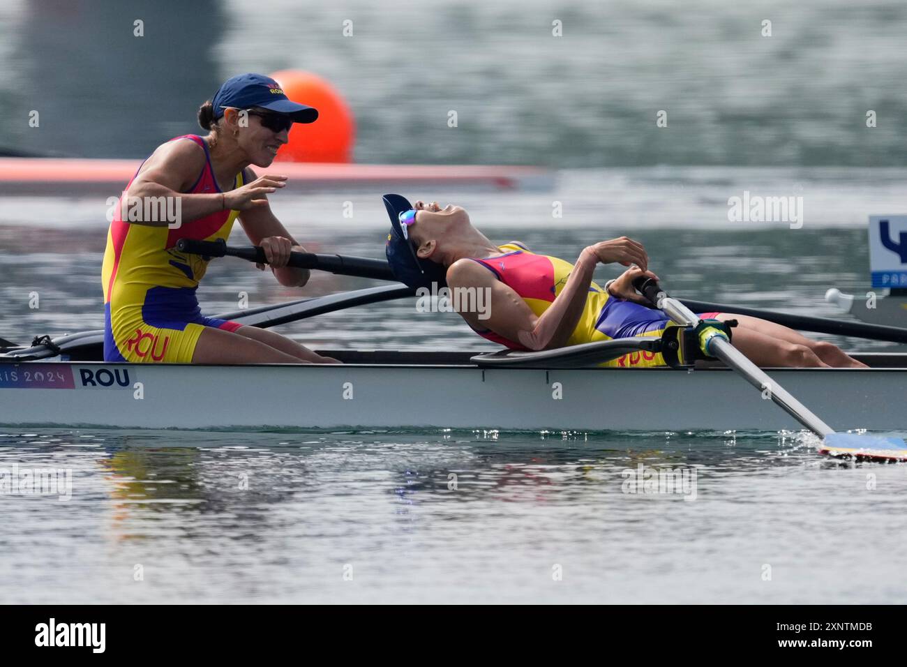 Romania's Roxana Anghel and Ioana Vrinceanu celebrate silver in the ...