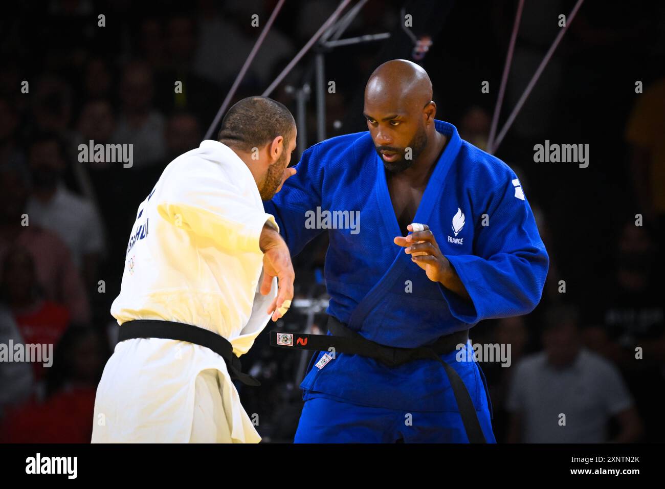 Paris, France. 02nd Aug, 2024. Teddy Riner ( FRA ) vs Guram Tushishvili ( GEO ), Judo, Men 100