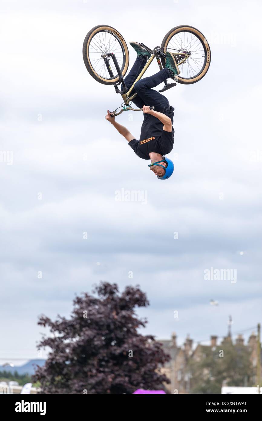 Trails/ BMX Stunt riding Stock Photo