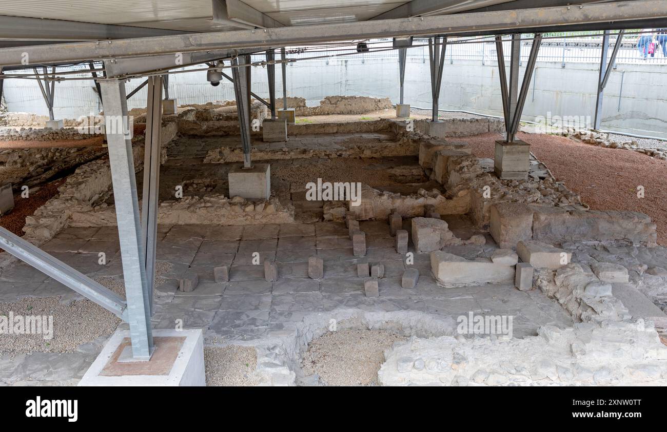 Roman Remains in Riva Del Garda Tuscany Italy Stock Photo