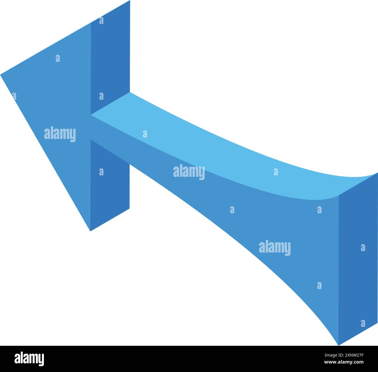 3d arrow pointing left Stock Vector Images - Alamy