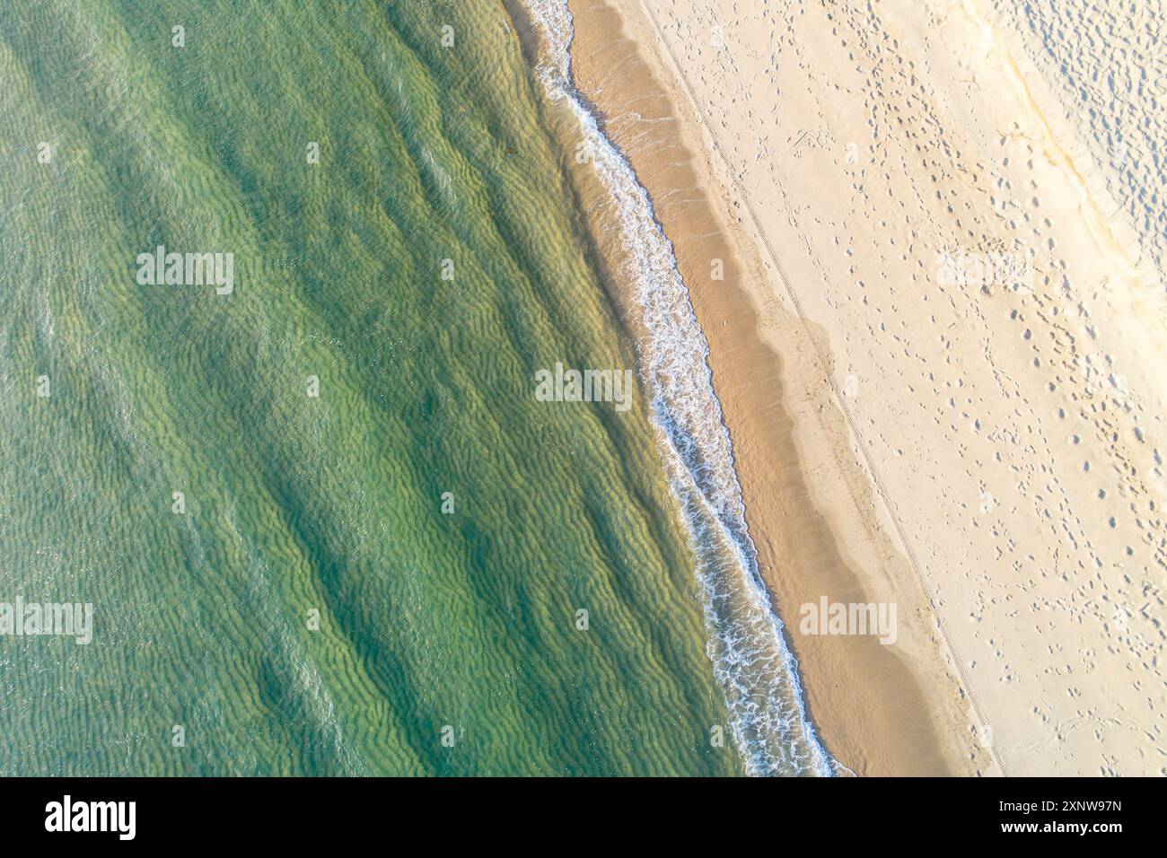 Drone view sandy coastal beach hi-res stock photography and images - Alamy