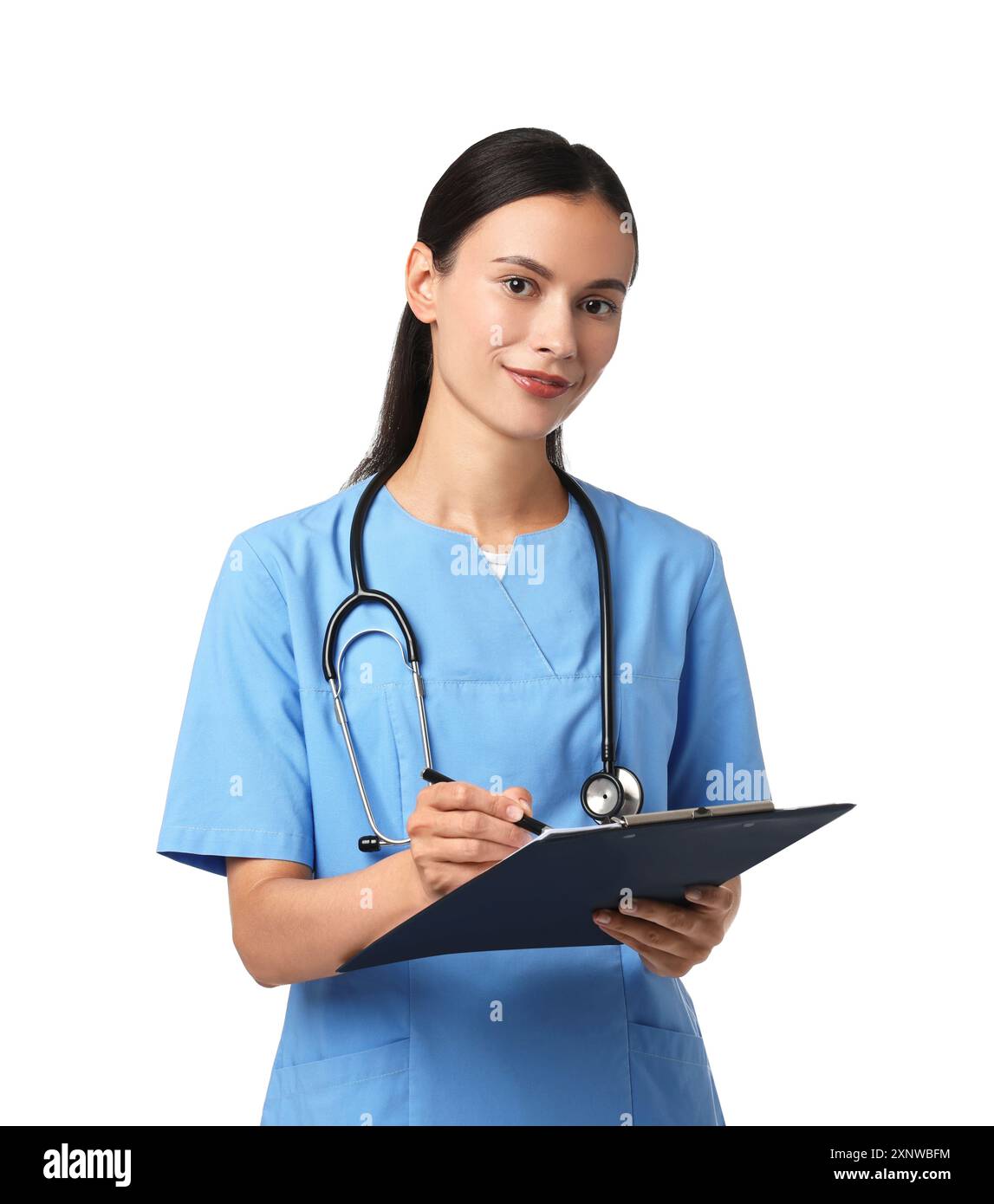 Female nurse writing notes on hi-res stock photography and images - Alamy