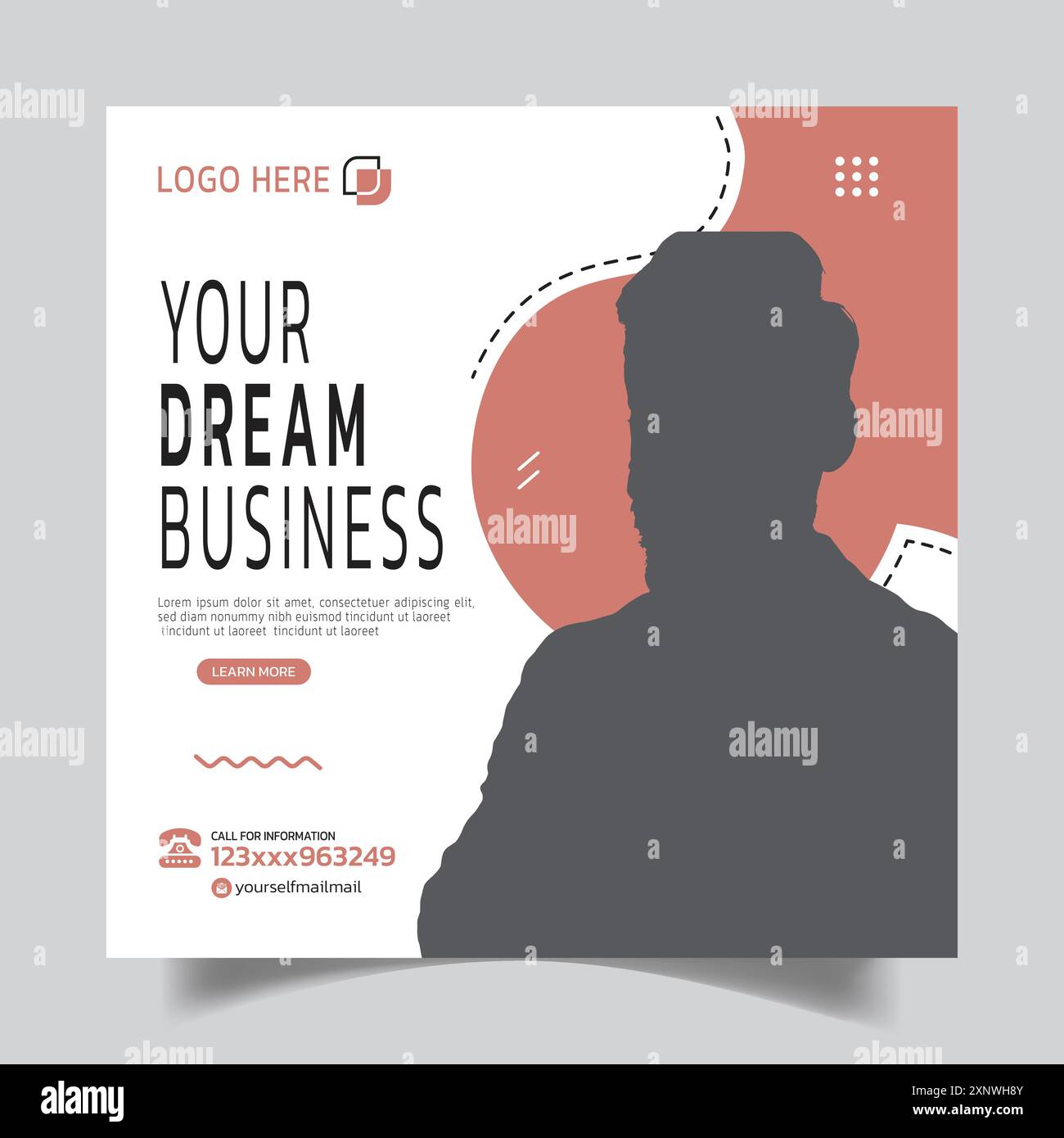 Small business social media post template Stock Vector Images - Alamy
