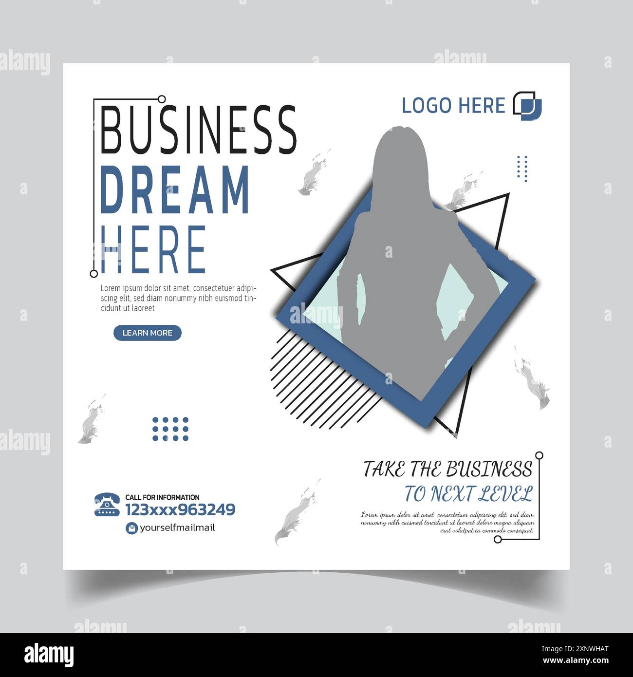 Professional Luxury Social Media Post Design Templates Stock Vector