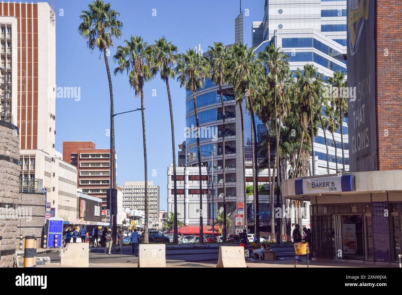 Harare, Zimbabwe, 21st April 2024: Harare city centre, daytime view