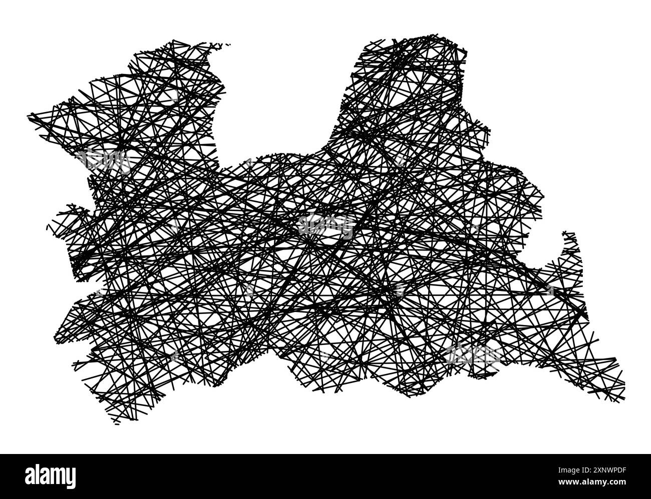 Symbol Map of the Province Utrecht (Netherlands) showing the state with