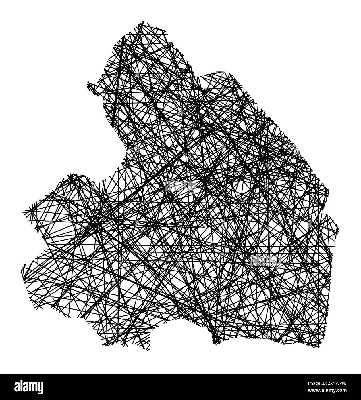 Symbol Map of the Province Drenthe (Netherlands) showing the state with