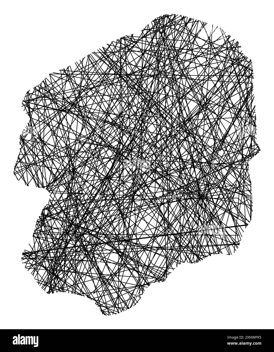 Symbol Map of the Prefecture Tochigi (Japan) showing the state with