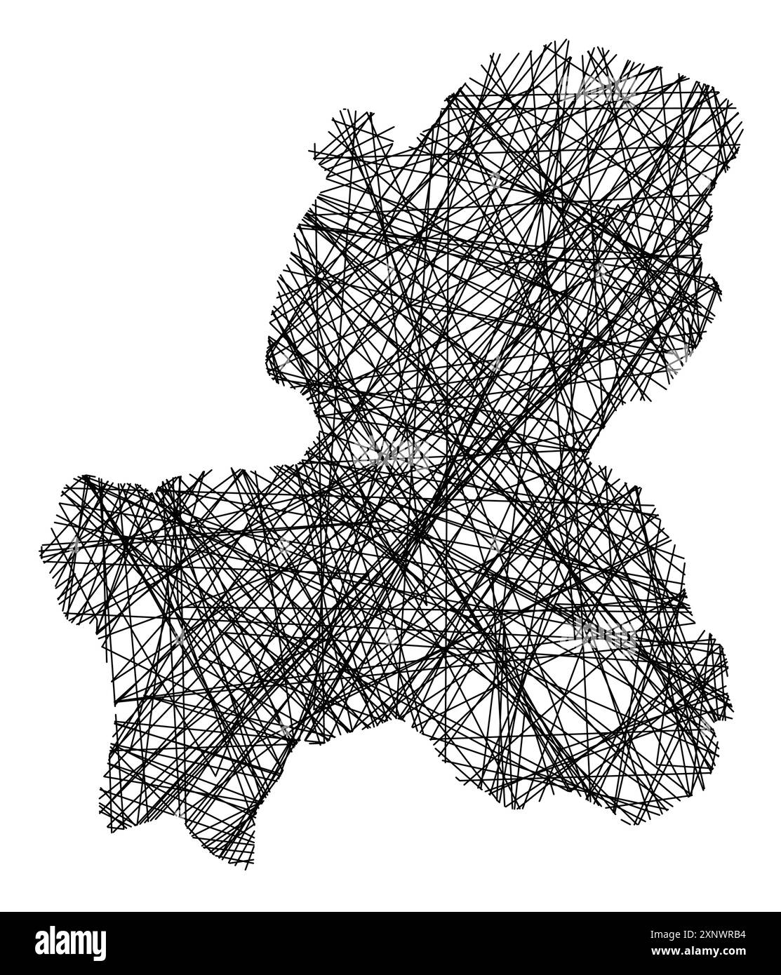 Gifu vector map Black and White Stock Photos &amp; Images - Alamy