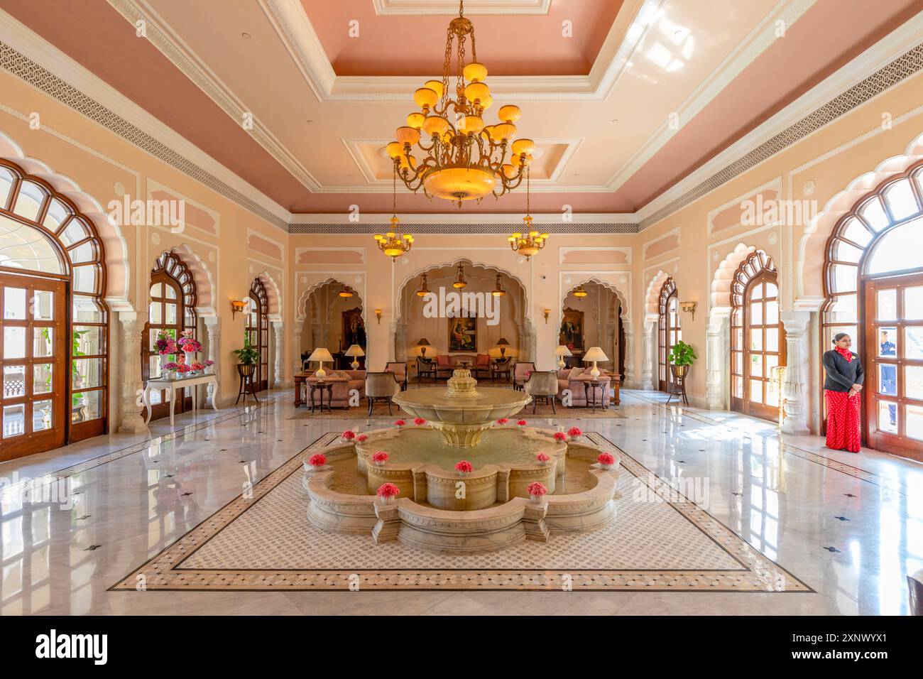 Rambagh Palace Hotel, Jaipur, Rajasthan, India, South Asia, Asia Stock ...