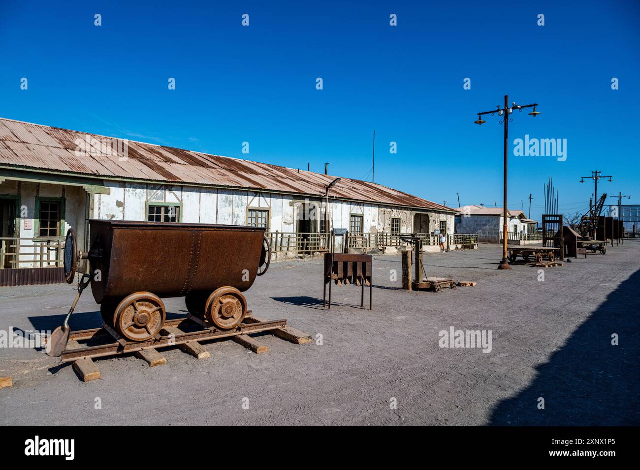 Humberstone Saltpeter Works, UNESCO World Heritage Site, northern Atacama, Chile, South America Stock Photo