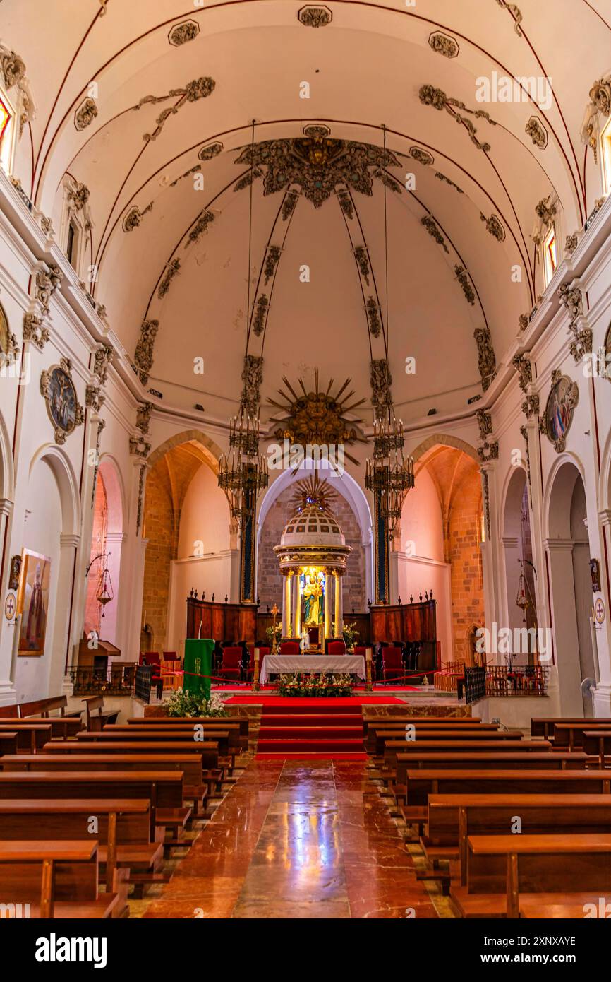 Ibiza cathedral santa maria hi-res stock photography and images