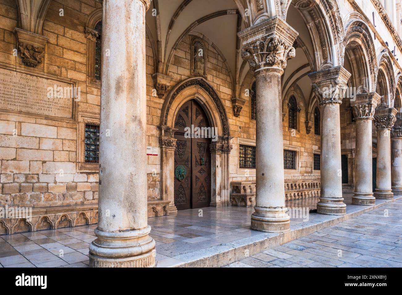 DUBROVNIK, CROATIA - JUNE 29, 2024: View of the Rector's Palace in ...