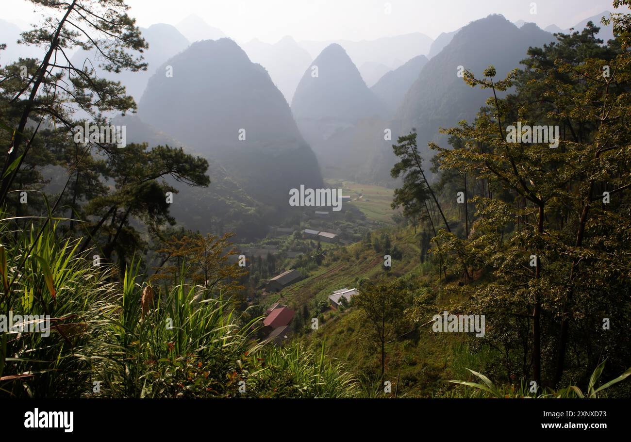 Karst rocks in the Dong Van Karst Plateau UNESCO Global Geopark, Ha ...