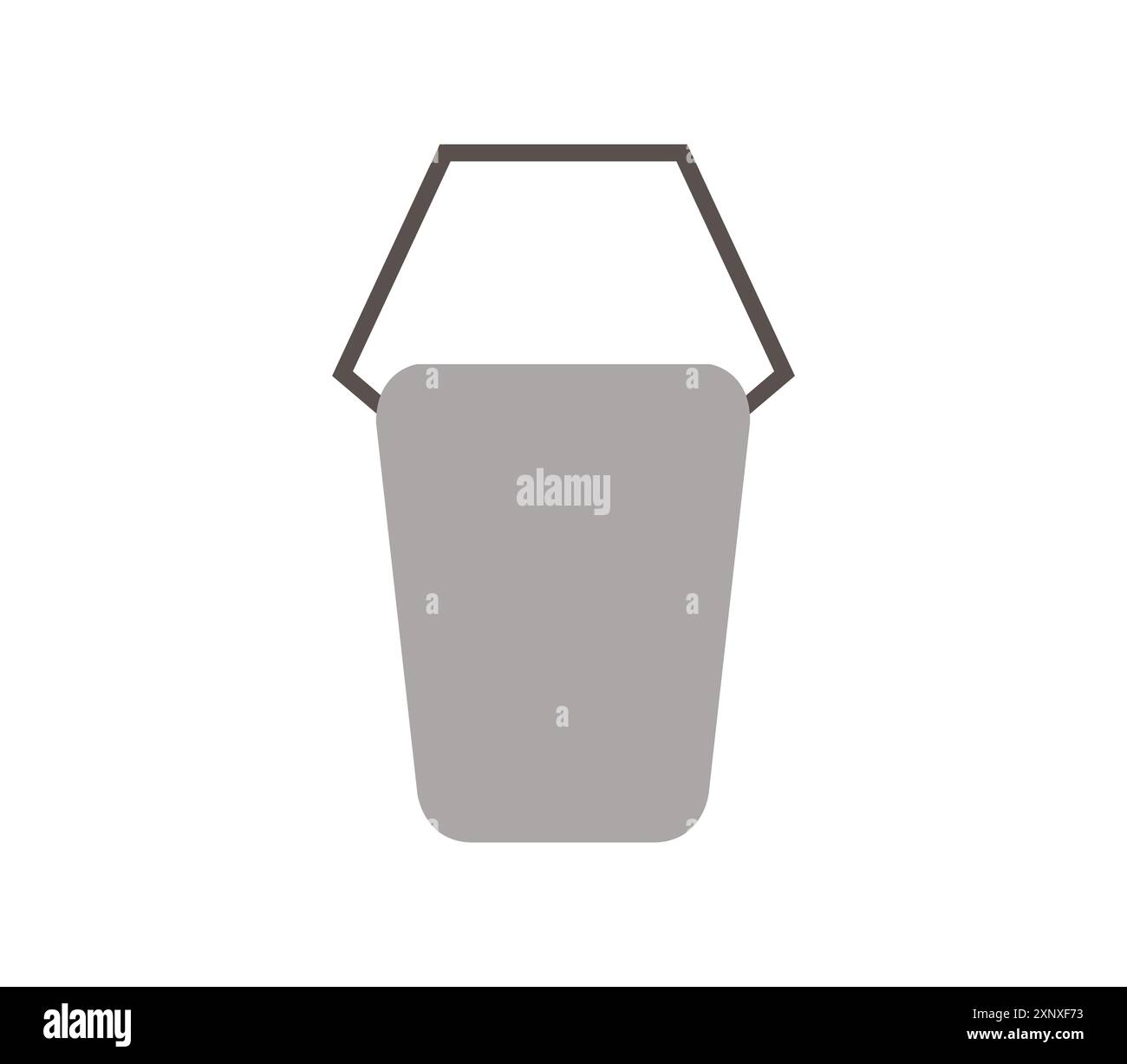 Bucket icon illustrated in vector on white background Stock Photo - Alamy