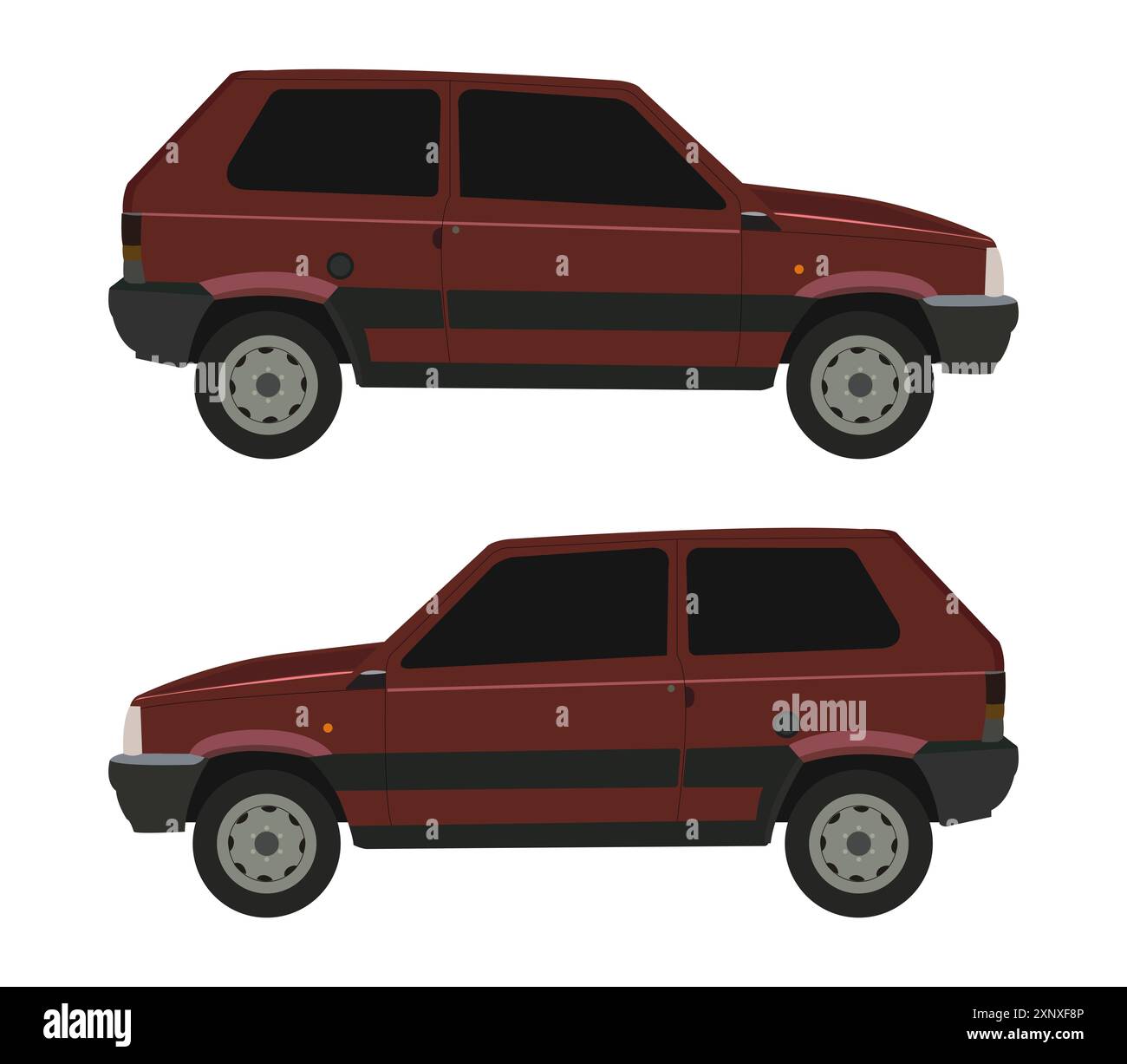 Car icon illustrated in vector on white background Stock Photo - Alamy