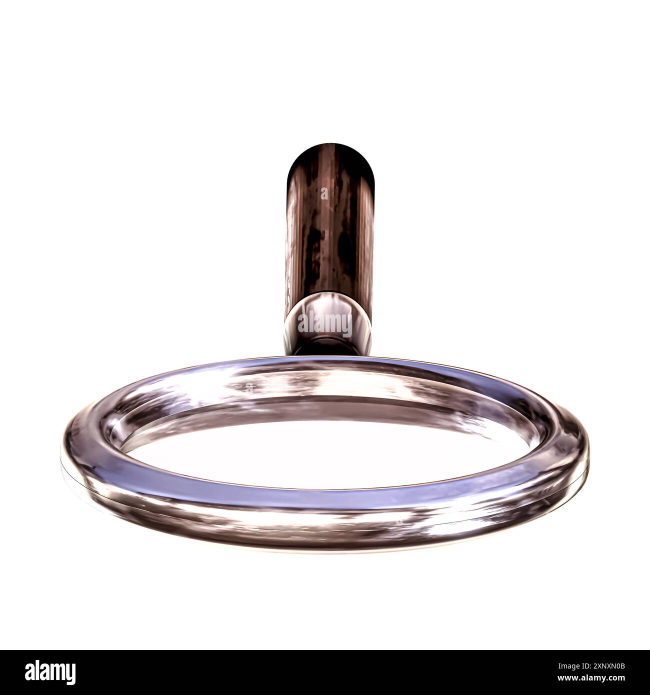 magnifier isolated on white background 3d illustration Stock Photo - Alamy