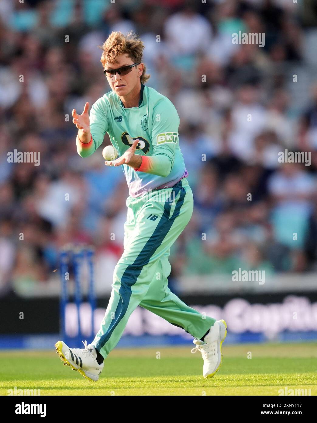 Oval Invincibles' Adam Zampa during The Hundred men's match at The Kia ...