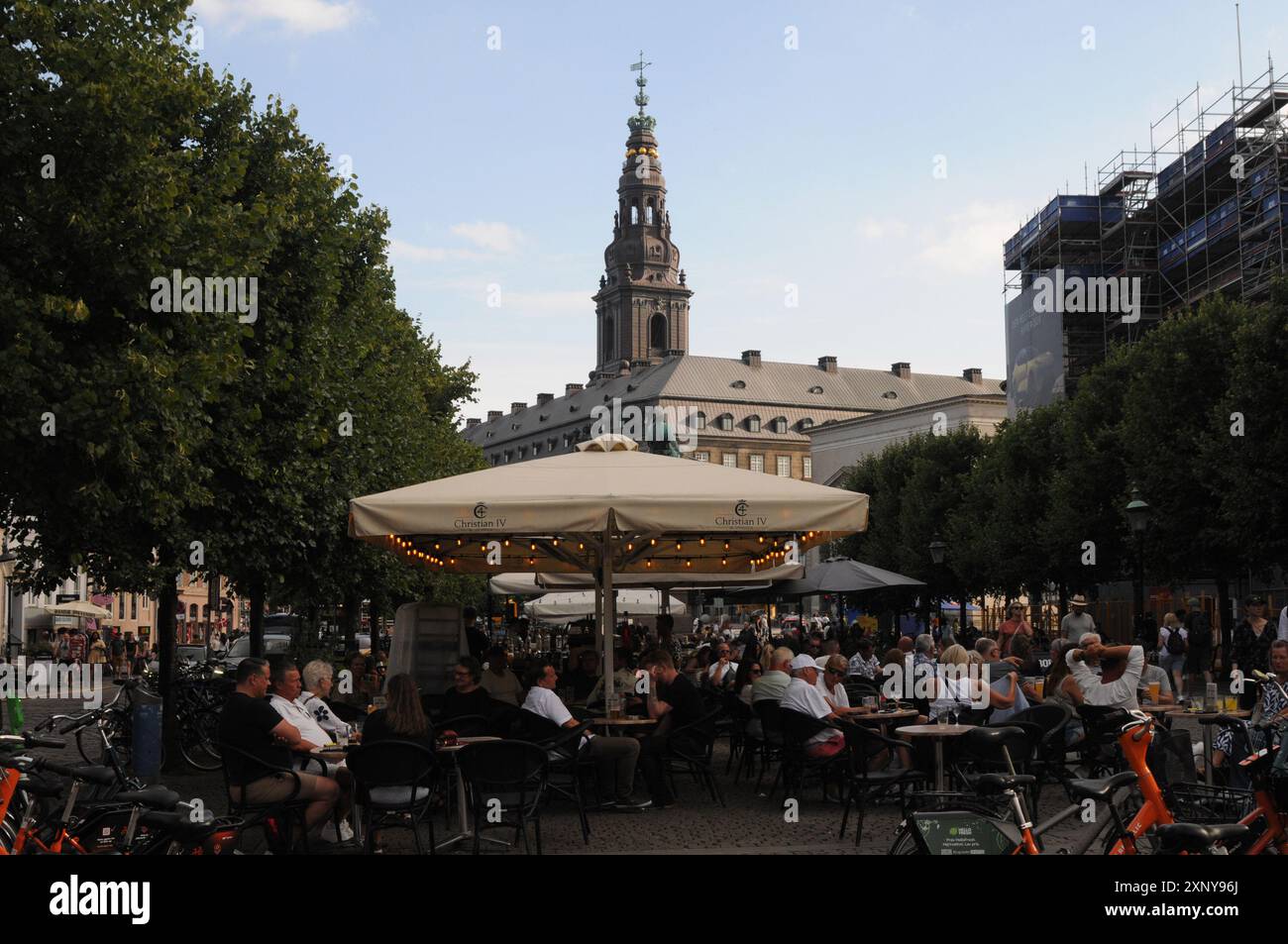 Copenhagen, Denmark/02 August 2024/Out door food serice  food and drinks on hojbroplads in capital Copenhagen.    (Photo.Francis Joseph Dean/Dean Pictures)/Not for commercial use) Stock Photo
