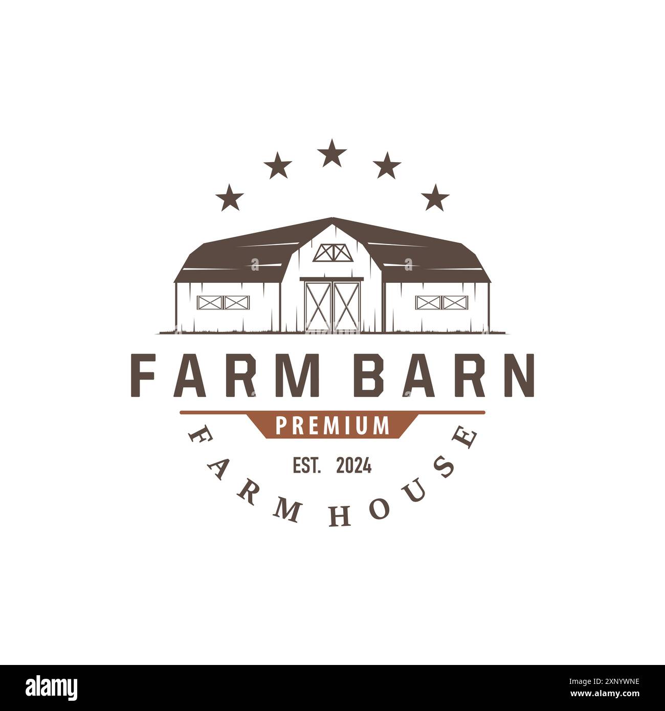 Barn logo agriculture building template farmer farm vintage design ...