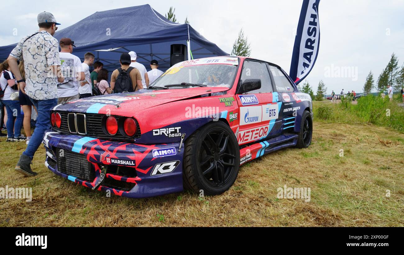 BMW e30 drift car Stock Photo