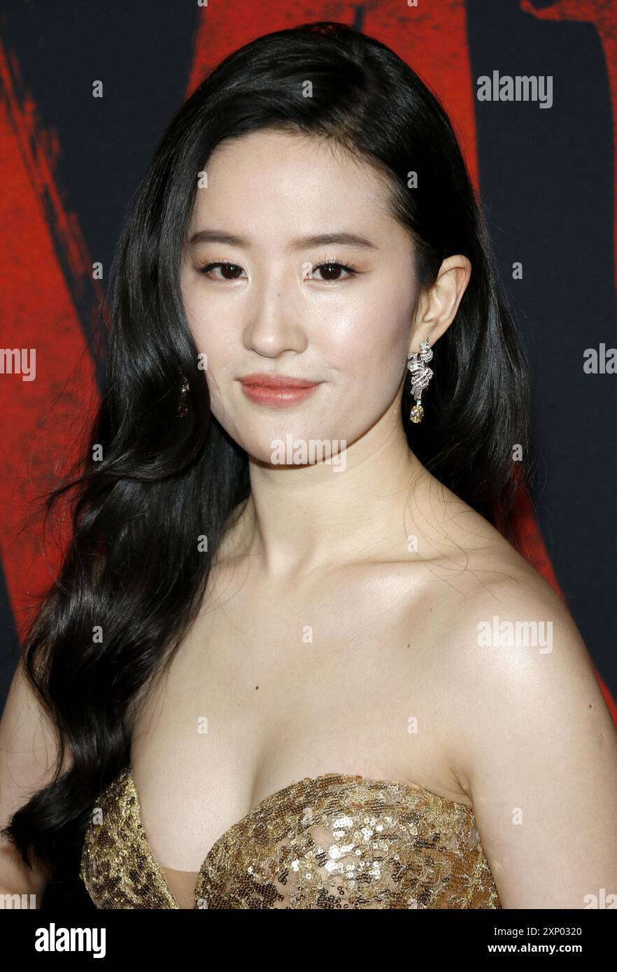 Yifei Liu at the World premiere of Disney's 'Mulan' held at the Dolby ...
