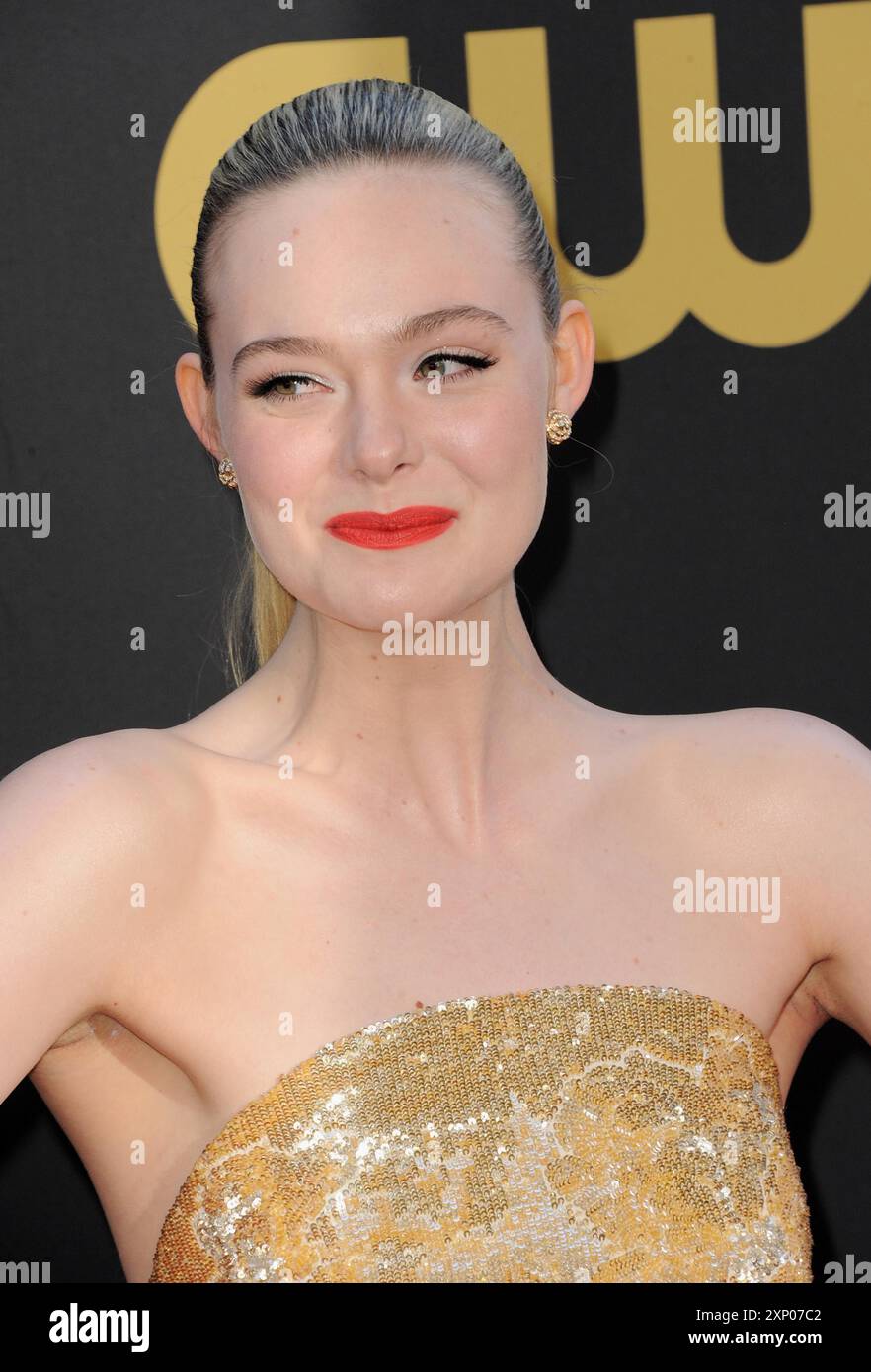 Elle Fanning at the 27th Annual Critics Choice Awards held at the Fairmont Century Plaza in Los Angeles, USA on March 13, 2022 Stock Photo