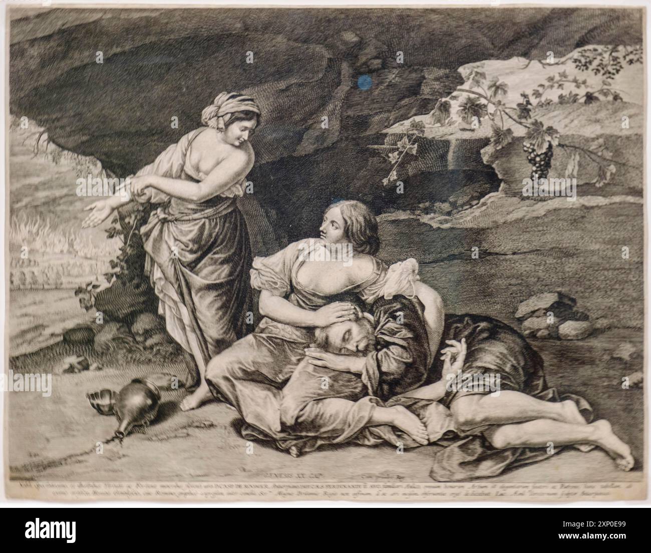 Lot and his daughters, Lucas Vosterman I, from the work of Orazio ...
