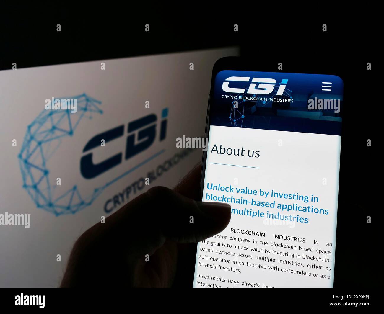 Crypto blockchain industries hi-res stock photography and images - Alamy