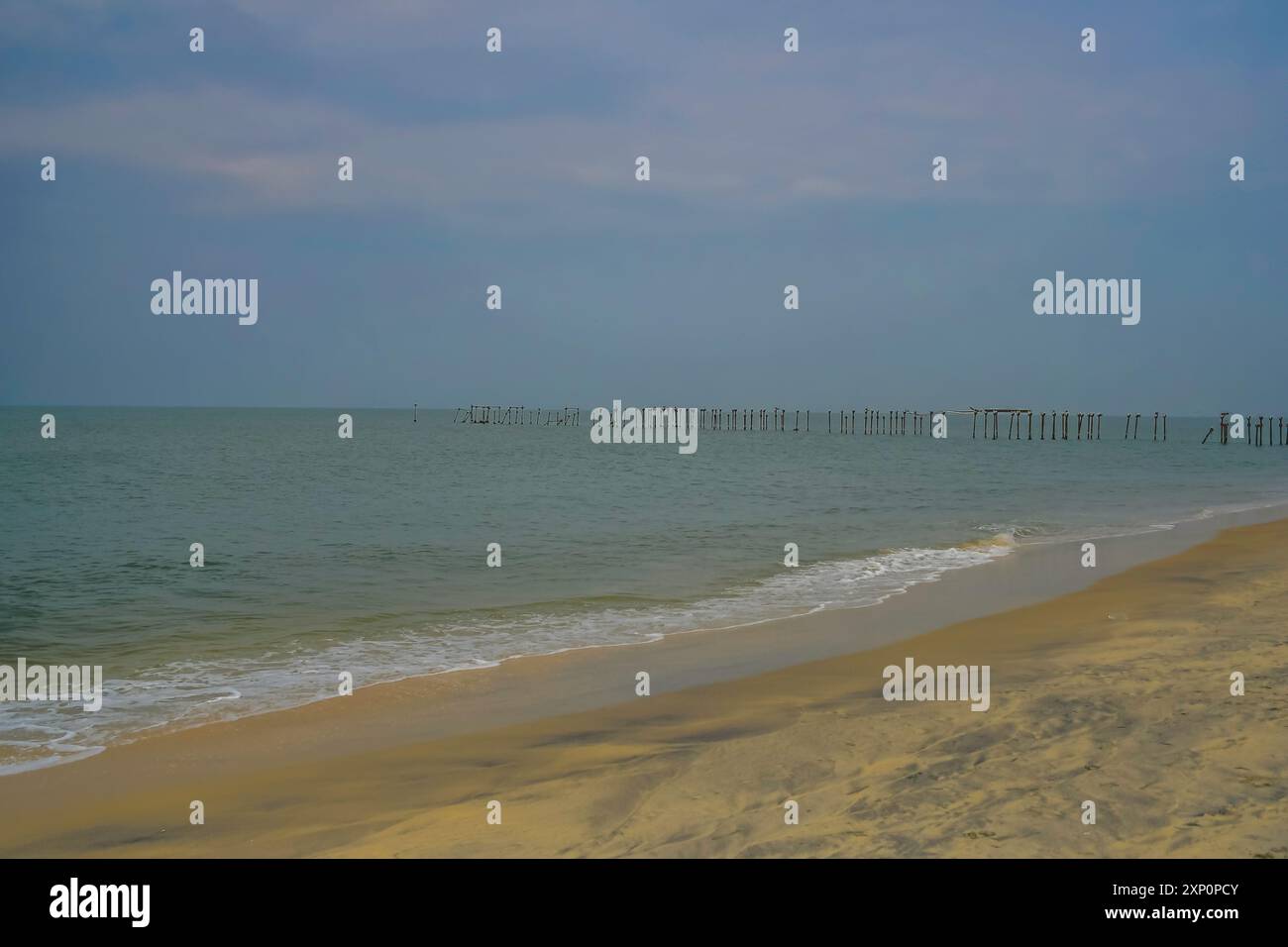 Alleppey or Alappuzha beach in Kerala Stock Photo - Alamy