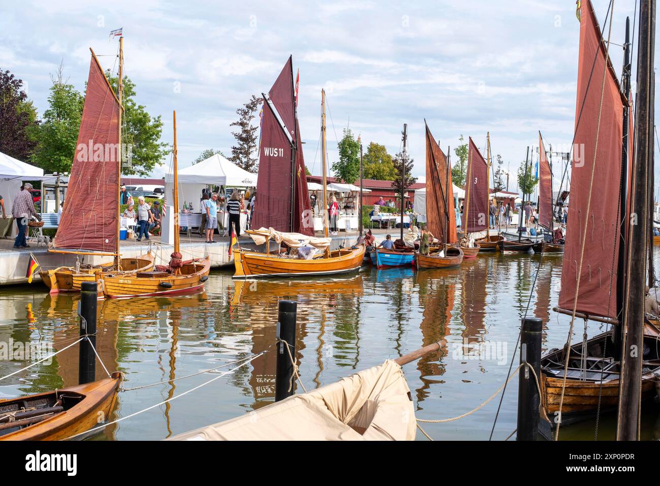 Historic fishing boats, net boats, formerly used as work boats for ...
