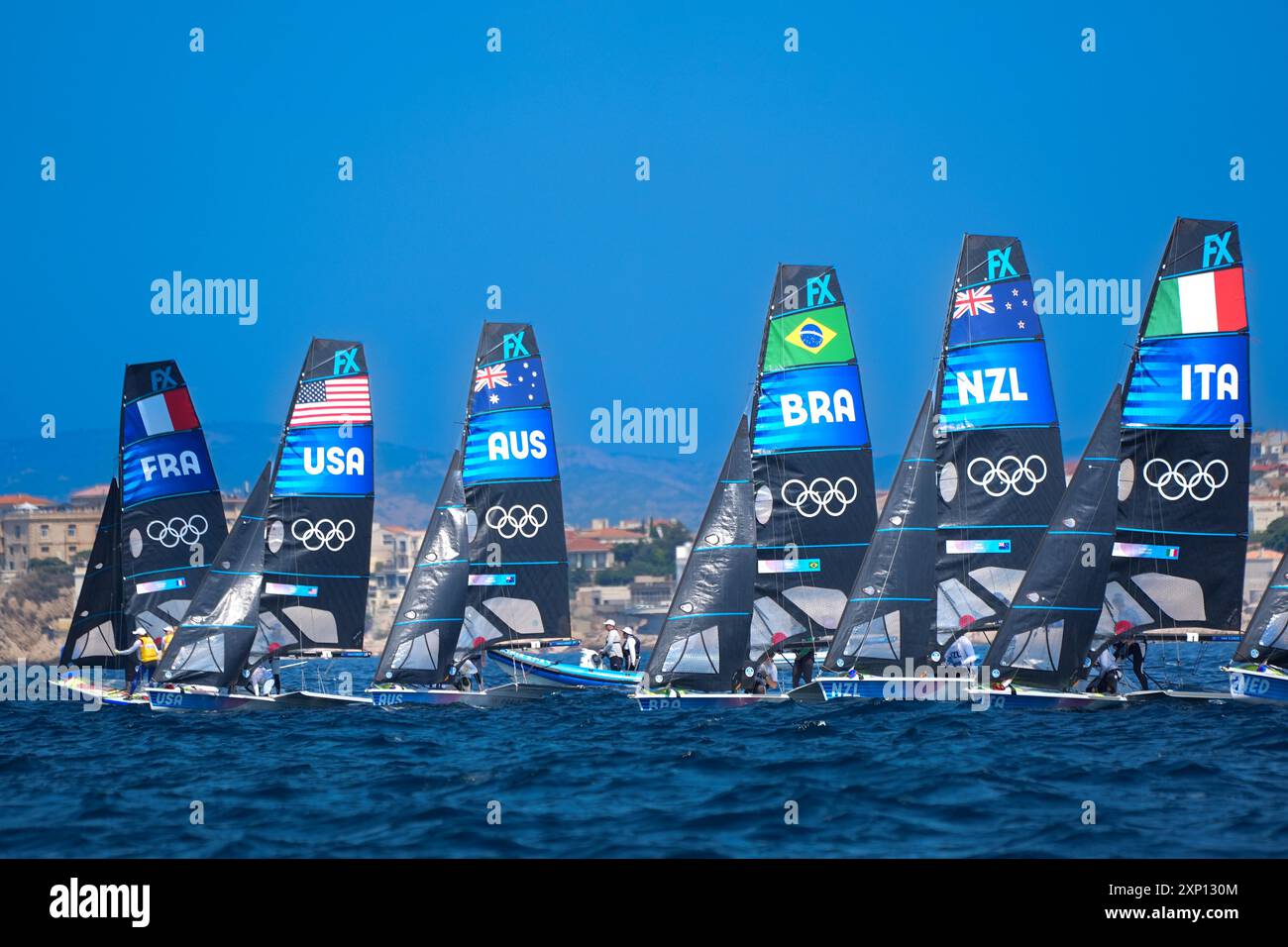 Start, Sailing, Women's Skiff during the Olympic Games Paris 2024 on 2 ...