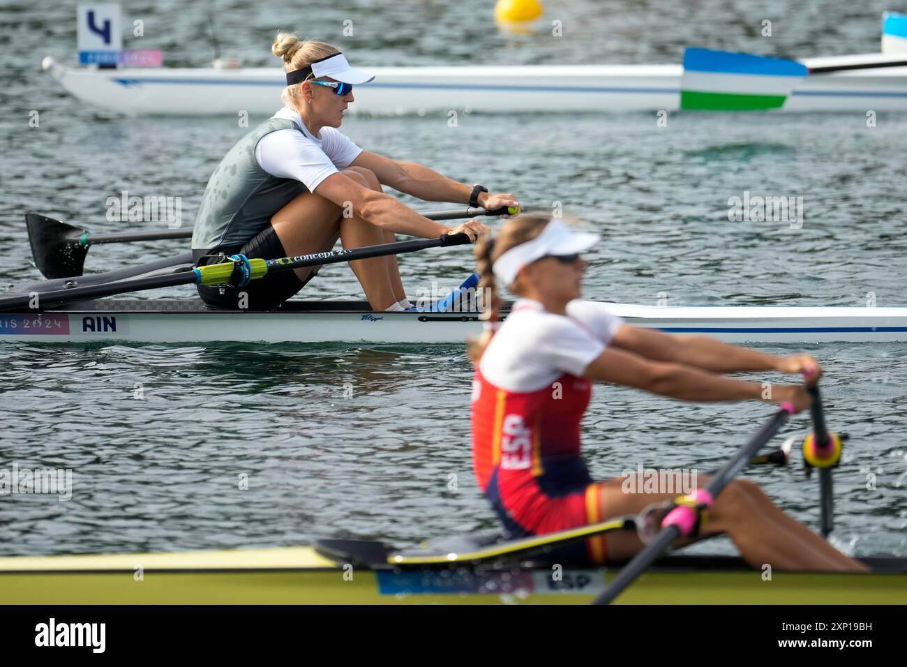 Individual Neutral athlete Tatsiana Klimovich competes in the women's ...