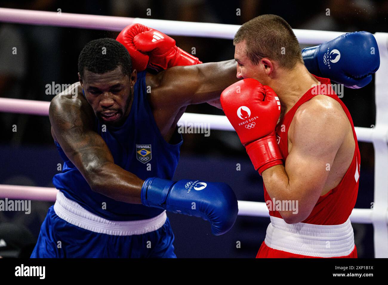 PARIS, FRANCE 2 AUGUST, 2024 Oleksandr Khyzhniak, Boxing, Olympic