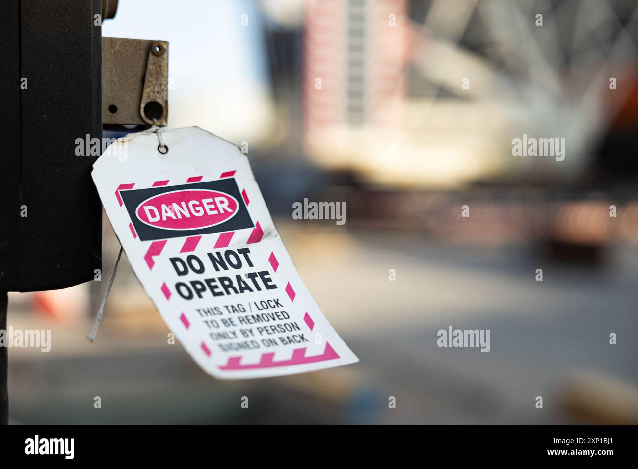 Safe workplace danger tag signage permit operation do not start or ...