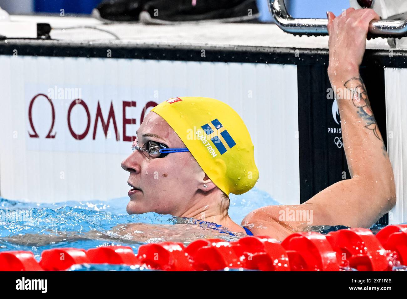 Paris France 03rd Aug 2024 Sarah Sjoestroem Of Sweden Reacts After paris-france-03rd-aug-2024-sarah-sjoestroem-of-sweden-reacts-after