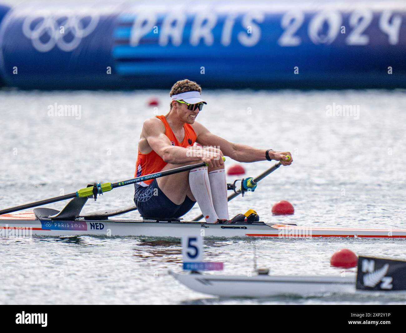 Simon Rey Rowing Vaires Sur Marne. 3rd Aug, 2024. Simon van Dorp of the Netherlands ...