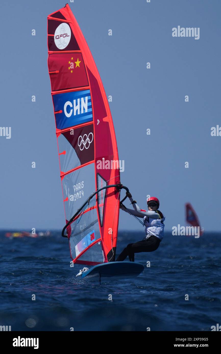 Marseille, France. 3rd Aug, 2024. Yan Zheng of China competes during ...