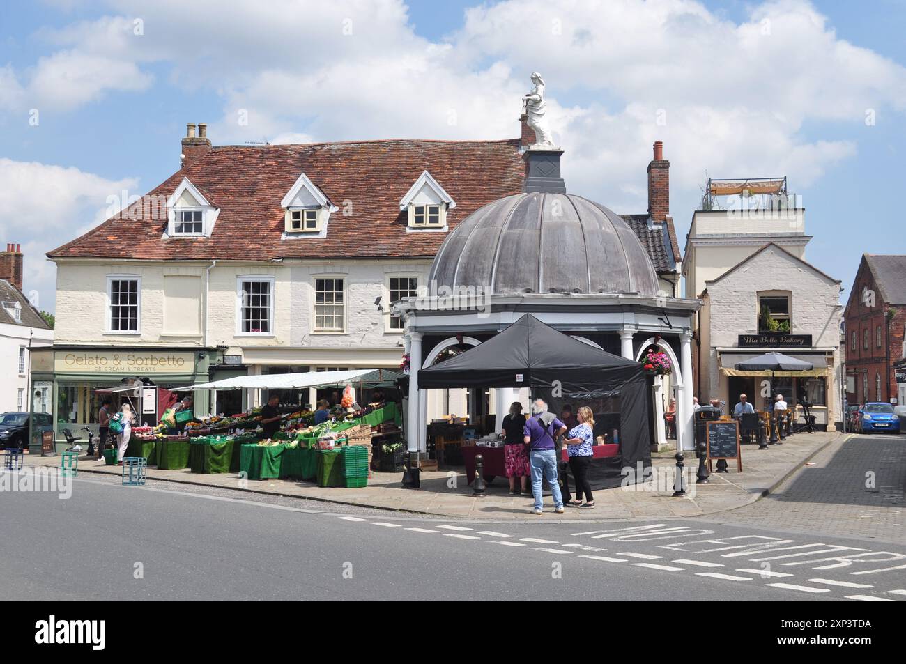 Bungay Thursday market Suffolk England UK Stock Photo