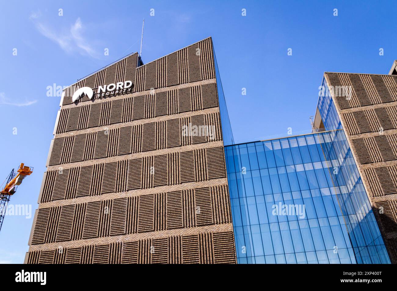 Vilnius, Lithuania - May 27, 2024. Nord security building In Vilnius. Nord security is a NordVPN service provider. Stock Photo